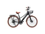 Bicicleta Eléctrica de Ciudad EMOTORAD Plymouth Negra 250W 36V, Ruedas 27.5", Autonomía 80 km, Shimano 7 Velocidades