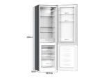 Frigorífico Combi VOK EVR-244DEI 244L Inox 180 cm Puertas Reversibles Eficiencia Energética E