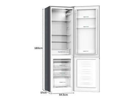 Frigorífico Combi VOK EVR-244DEI 244L Inox 180 cm Puertas Reversibles Eficiencia Energética E
