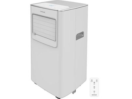 Aire Acondicionado Portátil Cecotec ForceClima 7100 Soundless 7000 BTU, 780 W, 4 Modos, 2 Velocidades, Mando a Distancia, Blanco, 15 m²