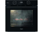 Horno Whirlpool OMSR58RU1SB - Multifunción, Pirolítico e Hidrolítico, 71 L, Función Vapor+, 3300 W, Smart Clean, Cook3, Integrable, Negro