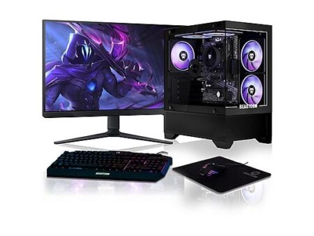 PC Gaming BEASTCOM Ryzen 5 3400G, 8GB RAM, 512GB SSD, Monitor 24" Full-HD