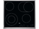 Placa Vitrocerámica AEG HK634060XB, 4 Zonas, 576 mm, Negro