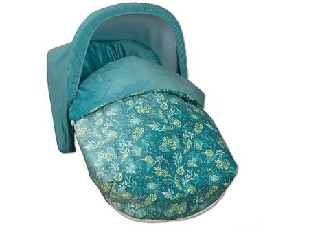 Saco Portabebé Garden BABYLINE Universal, Verde, con Cubre Arnés y Capota, Tejido Hidrófugo y Polar