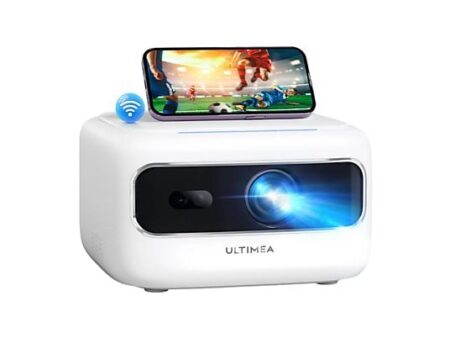 Proyector Mini ULTIMEA Apollo P10 Full HD 1080P, WiFi 5G+2.4G, Enfoque Eléctrico, 300 ANSI Lumens, Portátil, Blanco