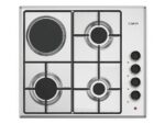 Placa Modular Candy Idea CMGH31X/1, 4 Zonas, Gas NG + LPG (Propano/Butano), Acero Inoxidable, 580 mm