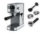 Cafetera Espresso AEG EC6-1-6ST, 15 Bar, 1450 W, 1L, Inox, Vaporizador, 2 Tazas