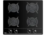 Placa de Gas Teka GBC 6400, 4 Zonas, Gas Natural, 60 cm, Negro