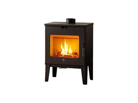 Estufa de Leña SANNOVER Dita 7,6 kW, Negro, Eficiencia Energética A+, ECODESIGN 2022