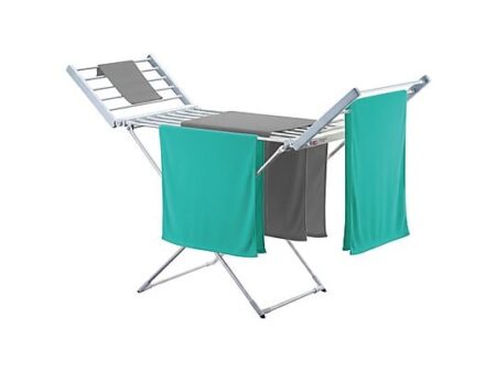 Tendedero Eléctrico Plegable BRIEBE CD1183 con 18 Calentadores, Secado Rápido, 220W, Compacto y Bajo Consumo
