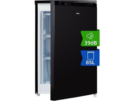 Congelador Vertical CHiQ CSD90D4D, 85L, 39 dB, 3 Cajones, Color Metalizado Cepillado Oscuro, 84.5 cm