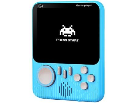 Consola Retro Klack G7 Azul, 256MB, 666 Juegos, Pantalla 3.5” y Conexión a TV