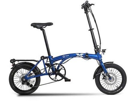 Bicicleta Eléctrica Plegable YOUIN Oxford BK0600, Motor 250W, Cambio Shimano Nexus 8V, Autonomía 40 km, Azul