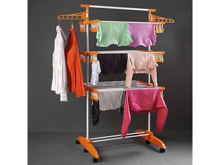Tendedero Vertical BEPROHOME TendoSpazio - Plegable, 24m de Secado, 20kg, con 6 Bandejas Regulables, 72 Ganchos, con Ruedas