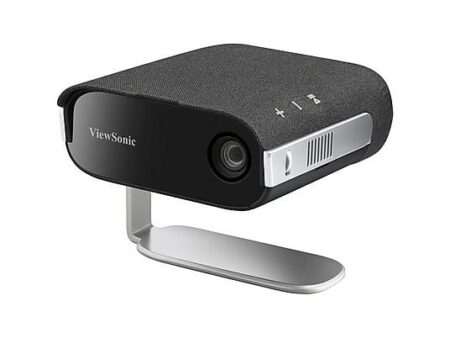 Proyector Portátil ViewSonic M1XE, LED, WVGA 854x480, 200 ANSI lúmenes, 60000h, 16GB almacenamiento, Negro y Plata