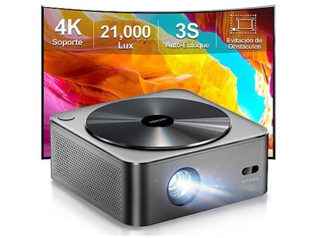 Proyector ULTIMEA Apollo P40 4K HDR10, Auto Enfoque, Auto-Corrección Trapezoidal 6D, 700 ANSI Lumens, WiFi Dual, Full HD 1080p - Negro