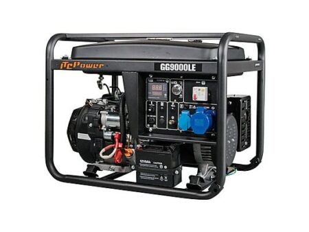 Generador Eléctrico Monofásico ITC POWER GG9000LE Gasolina 6600W con Motor 14HP y Arranque Eléctrico
