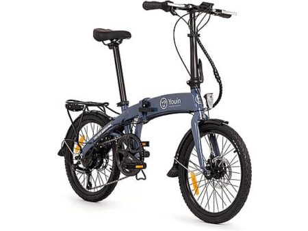 Bicicleta Eléctrica Plegable Youin You-Ride Barcelona Azul 250W 36V 9.6Ah, 20", 45km Autonomía, Shimano 6 Velocidades