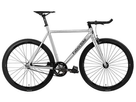 Bicicleta Urbana FABRICBIKE Light Fixie, Cuadro Aluminio 54 cm, Ruedas 28", 1 Velocidad, Polished, Peso 9.45 kg