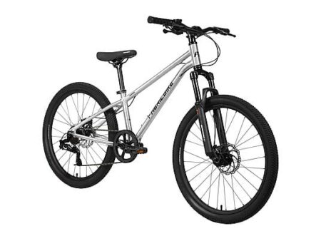 Bicicleta de Montaña Infantil FABRICBIKE TERRA 24” Aluminio, 7 Velocidades, Freno de Disco, Suspensión Delantera, Polished, 8-12 Años