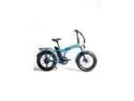 Bicicleta Eléctrica Plegable EMOTORAD Toledo Tiffany Blue 250W 36V, Ruedas 20", Autonomía 65 km