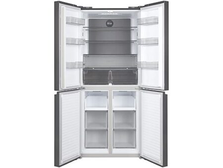 Frigorífico Americano CHiQ CCD415NEI4E - 415L, No Frost, 4 Puertas, Inox Oscuro, Compresor Inverter, Enfriamiento Rápido