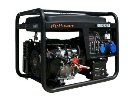 Generador Eléctrico a Gasolina ITC POWER GG10000LE, 7500W, Monofásico, Alta Potencia, Arranque Eléctrico, Respaldo Profesional y Doméstico