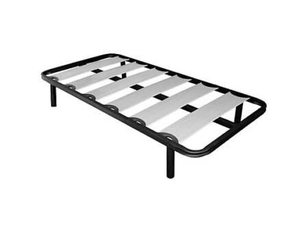 Pack Colchón + Somier 90x180 cm - MIROYTENGO Hipnos, Metal Negro, Almohada Viscoelástica, Anti Ácaros