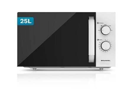 Microondas GRUNKEL MW-25EASY, 850 W, 25 l, Blanco, 5 Niveles