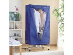 Tendedero Secadora Eléctrica Portátil INNOVAGOODS 6949 - 1200W, 15 kg, Antibacteriana, 6 Soportes para Perchas, Temporizador, 4 Ruedas, Azul