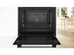 Horno Multifuncional Bosch HBA514ES3, 71L, Limpieza por Agua, HotAir 3D, Mandos Ocultables, 60 cm, Inox, A+