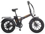 Bicicleta Eléctrica Plegable Youin Texas II 20”, 250 W, 7 Velocidades, Frenos de Disco Hidráulicos, Naranja/Negro, Unisex