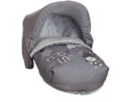 Saco Portabebé Paracaidista Grupo 0 Gris BABYLINE + Capota Portabebé, Universal para Sillas de Automóvil