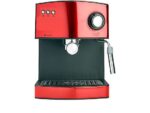Cafetera Express Adler AD 4404R 15 Bar 850W 1.6L Rojo con Espumador de Leche, Calienta Tazas y Brazo Doble Salida