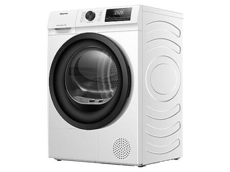 Secadora Hisense DHQE900UWDC Bomba de Calor 9kg, 16 Programas, Antiarrugas, Secado Automático, Blanco