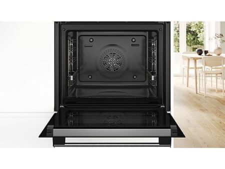 Horno Multifuncional Bosch HBA574ES3, 71L, Pirolítico, HotAir 3D, Asistente de Limpieza con Agua, Acero Inox, 59.4 cm