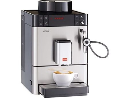 Cafetera Express Melitta Caffeo Passione 15 Bar 1400W 2 Tazas Plata con Molinillo Integrado y Espumador de Leche