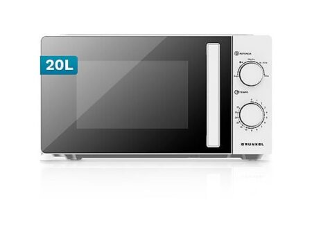 Microondas GRUNKEL MW-20EASY, 700W, 20L, 5 Niveles de Potencia, Blanco