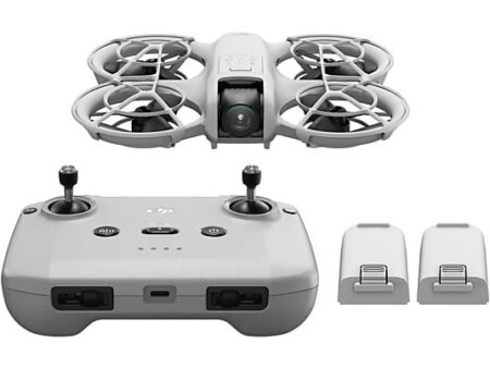 DJI Neo Dron (Fly More Combo) - 12 MP, 4K UHD, IA para Seguimiento de Objetivos, 18 min de Autonomía, Control Remoto DJI RC-N3 - Blanco