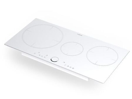 Placa Inducción Klarstein Delicatessa 80, 3 Zonas, 7000W, Blanca